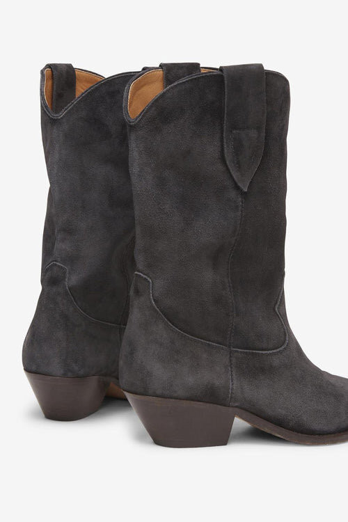 Botas vaqueras de piel de becerro anteada Duerto Botas vaqueras de piel de becerro anteada Duerto