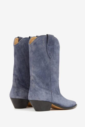 Botas vaqueras de piel de becerro anteada Duerto