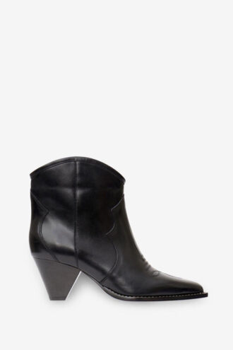 Botas vaqueras de tacón alto de piel Darizo Botas vaqueras de tacón alto de piel Darizo