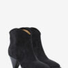 Botas vaqueras de tacón alto de piel de becerro anteada Darizo Botas vaqueras de tacón alto de piel de becerro anteada Darizo
