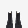 Botas vaqueras de tacón alto de piel de becerro anteada Darizo Botas vaqueras de tacón alto de piel de becerro anteada Darizo