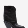 Botas vaqueras de tacón alto de piel Leyane Botas vaqueras de tacón alto de piel Leyane