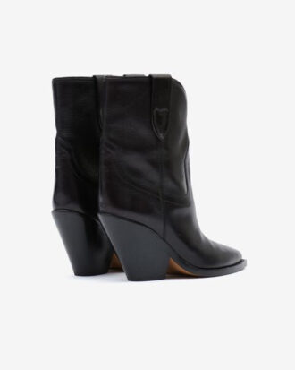 Botas vaqueras de tacón alto de piel Leyane