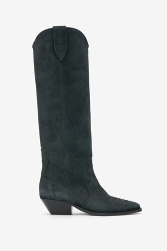 Botas vaqueras Denvee de piel de becerro anteada Botas vaqueras Denvee de piel de becerro anteada