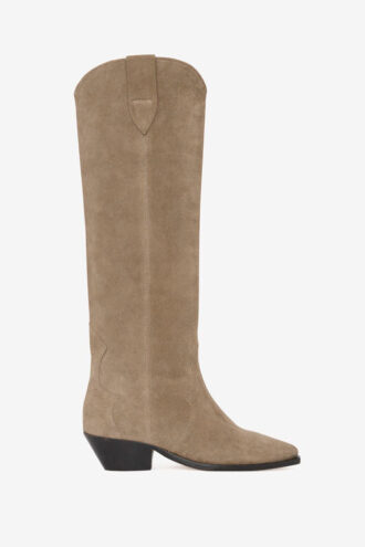 Botas vaqueras Denvee de piel de becerro anteada Botas vaqueras Denvee de piel de becerro anteada