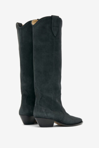 Botas vaqueras Denvee de piel de becerro anteada Botas vaqueras Denvee de piel de becerro anteada