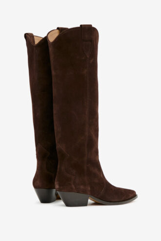Botas vaqueras Denvee de piel de becerro anteada Botas vaqueras Denvee de piel de becerro anteada