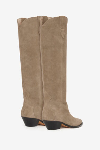 Botas vaqueras Denvee de piel de becerro anteada Botas vaqueras Denvee de piel de becerro anteada