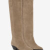 Botas vaqueras Denvee de piel de becerro anteada Botas vaqueras Denvee de piel de becerro anteada