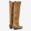 Botas vaqueras Denvee de piel de becerro anteada Botas vaqueras Denvee de piel de becerro anteada