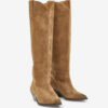 Botas vaqueras Denvee de piel de becerro anteada Botas vaqueras Denvee de piel de becerro anteada