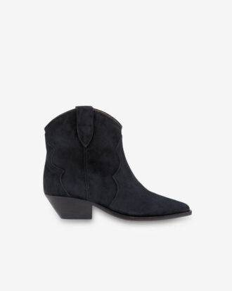 Botas vaqueras Dewina de piel de becerro anteada Botas vaqueras Dewina de piel de becerro anteada