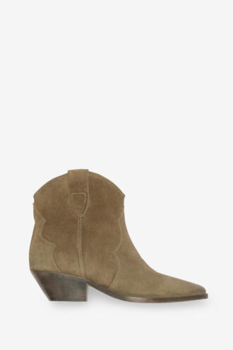 Botas vaqueras Dewina de piel de becerro anteada Botas vaqueras Dewina de piel de becerro anteada