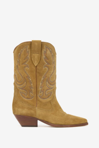 Botas vaqueras Duerto de piel de becerro anteada bordada