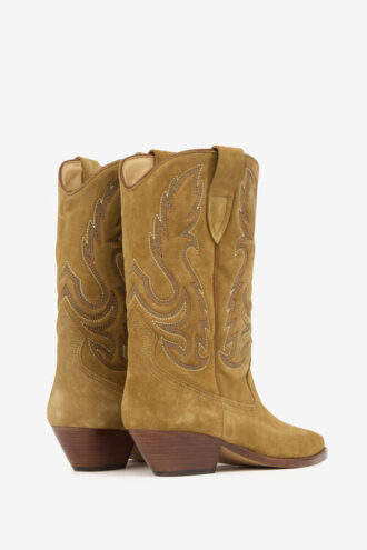 Botas vaqueras Duerto de piel de becerro anteada bordada
