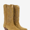 Botas vaqueras Duerto de piel de becerro anteada bordada Botas vaqueras Duerto de piel de becerro anteada bordada