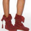 Botas Winki de piel trenzada y ante Botas Winki de piel trenzada y ante