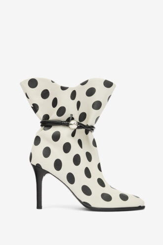 Botines de piel con lunares Lolya