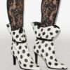 Botines de piel con lunares Lolya Botines de piel con lunares Lolya