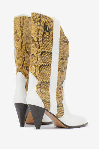 Botines de piel estampada Witney