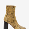 Botines de piel suave con tacón alto Botines de piel suave con tacón alto