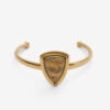 Brazalete de latón y piedra Dees Brazalete de latón y piedra Dees