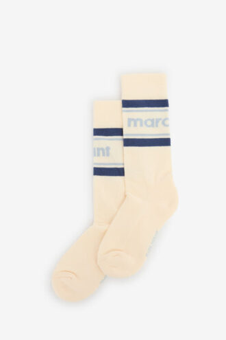 Calcetines deportivos a rayas hasta la pantorrilla Donna