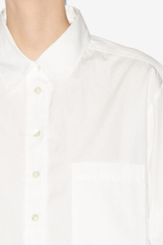 Camisa corta lisa de mezcla de seda Fleora