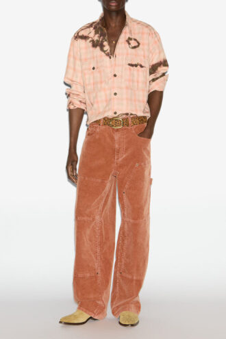 Camisa de cuadros teñida Suli