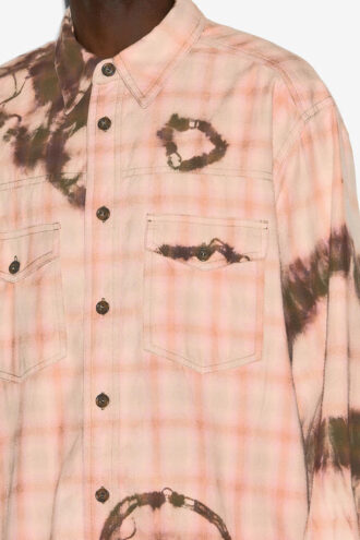 Camisa de cuadros teñida Suli