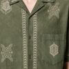 Camisa de gasa de algodón bordada Zekim