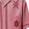 Camisa de gasa de algodón bordada Zekim Camisa de gasa de algodón bordada Zekim