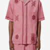 Camisa de gasa de algodón bordada Zekim Camisa de gasa de algodón bordada Zekim
