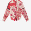 Camisa de voile de algodón estampada con lazo Nathy Camisa de voile de algodón estampada con lazo Nathy