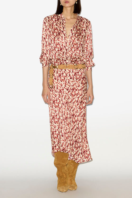 Camisa Ilda con estampado jacquard Camisa Ilda con estampado jacquard