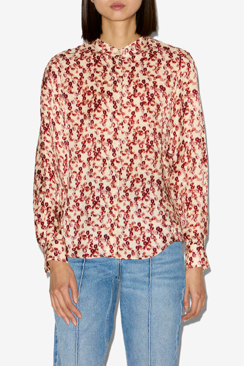 Camisa Ilda con estampado jacquard Camisa Ilda con estampado jacquard