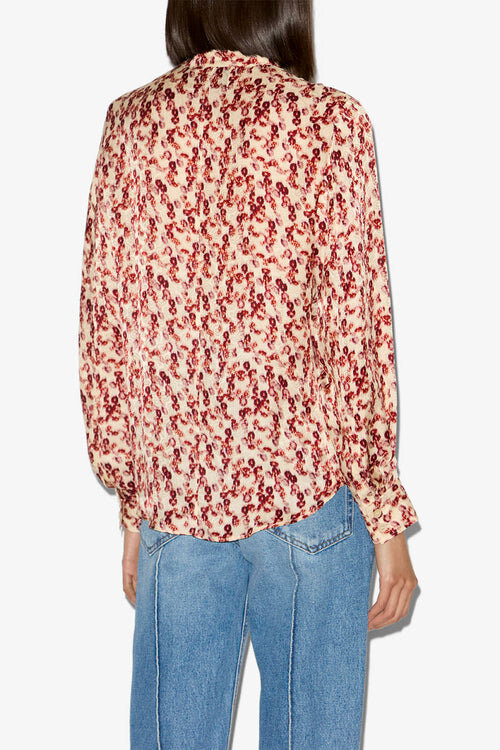 Camisa Ilda con estampado jacquard Camisa Ilda con estampado jacquard