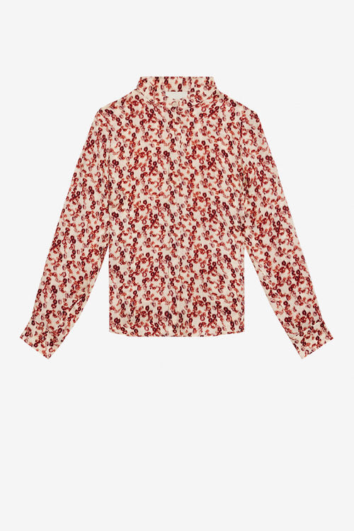 Camisa Ilda con estampado jacquard Camisa Ilda con estampado jacquard
