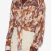 Camisa Nathy de voile de algodón estampada con lazo Camisa Nathy de voile de algodón estampada con lazo