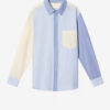 Camisa Oxford de algodón Patchwork Nathael Camisa Oxford de algodón Patchwork Nathael
