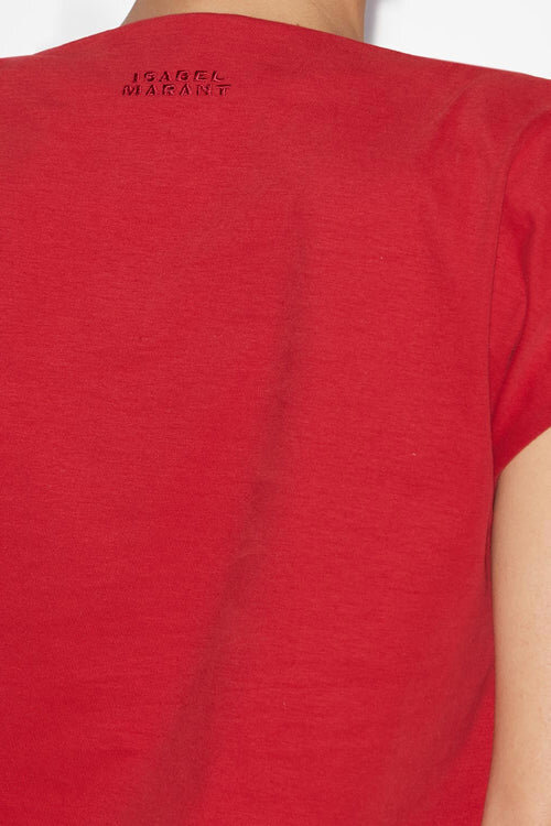 Camiseta asimétrica de algodón liso Sebani Camiseta asimétrica de algodón liso Sebani