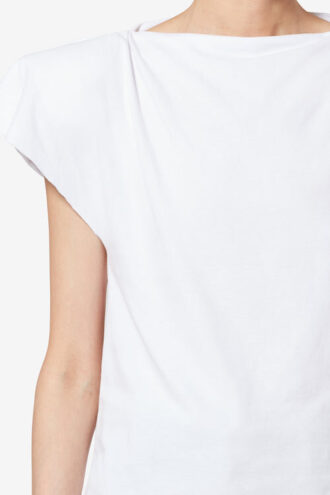 Camiseta asimétrica de manga corta Sebani