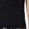Camiseta corta con drapeado Maisan Camiseta corta con drapeado Maisan