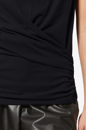 Camiseta corta con drapeado Maisan Camiseta corta con drapeado Maisan