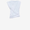 Camiseta corta con drapeado Maisan Camiseta corta con drapeado Maisan