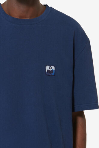 Camiseta de algodón de manga corta Hugo con parche