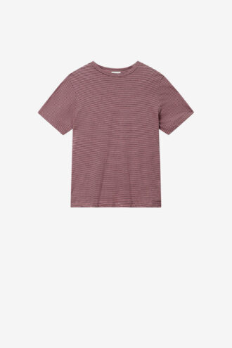 Camiseta de algodón y lino a rayas de Zewel