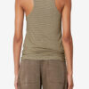 Camiseta de algodón y lino a rayas Thea