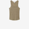 Camiseta de algodón y lino a rayas Thea