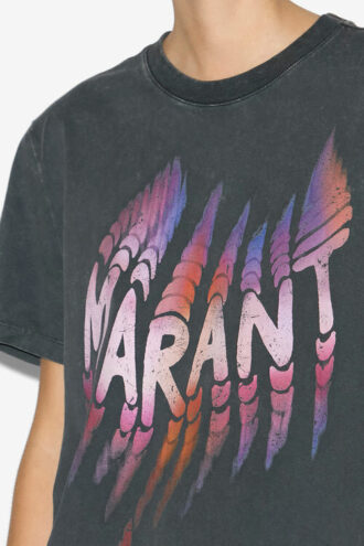 Camiseta de algodón Zoeline con logotipo